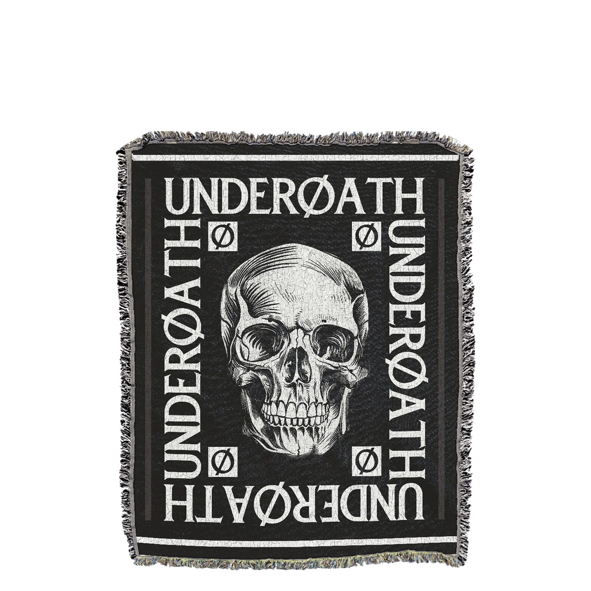 Skull Knitted Blanket